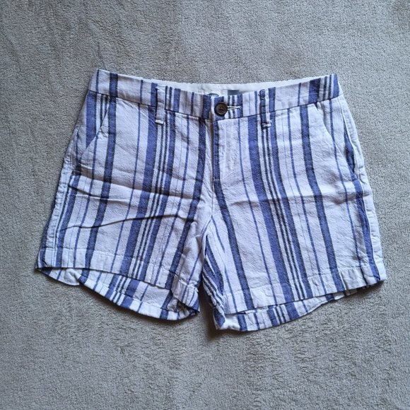 Striped Linen Shorts | Size 0 - Picture 2 of 5